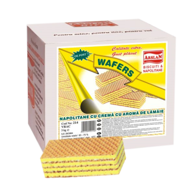 Napolitane cu crema cu aroma de lamaie