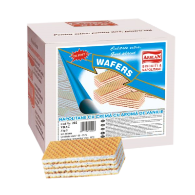 Napolitane cu crema cu aroma de vanilie